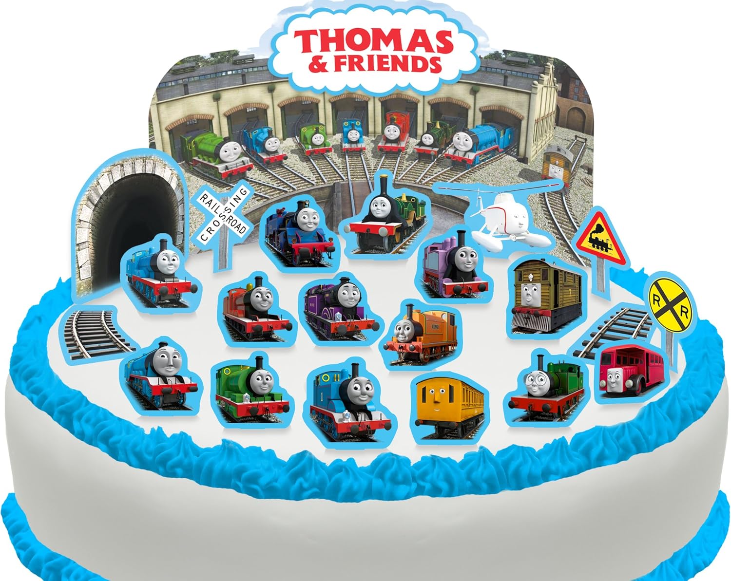 Pre Cut Thomas The Tank Engine Friends Edible Cake Scene 22
