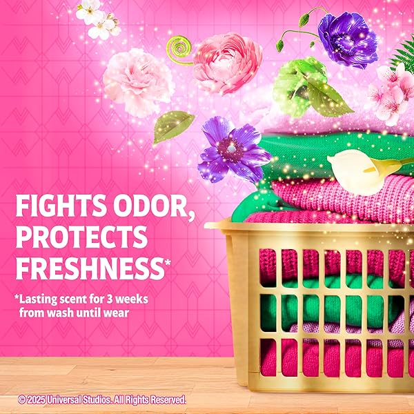 GAIN FLINGS! “WICKED: FOR GOOD” LIMITED EDITION LAUNDRY DETERGENT PACS, 42 COUNT, FANTABULOUS FLORAL SCENT, 3 IN 1 HE DETERGENT PACS WITH OXI BOOST AND FEBREEZE