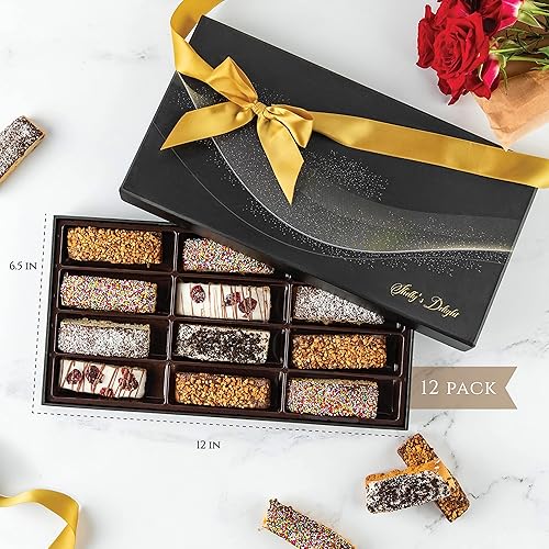 Shellys Chocolate Fathers Day Gift Baskets, 12 Biscotti Cookie