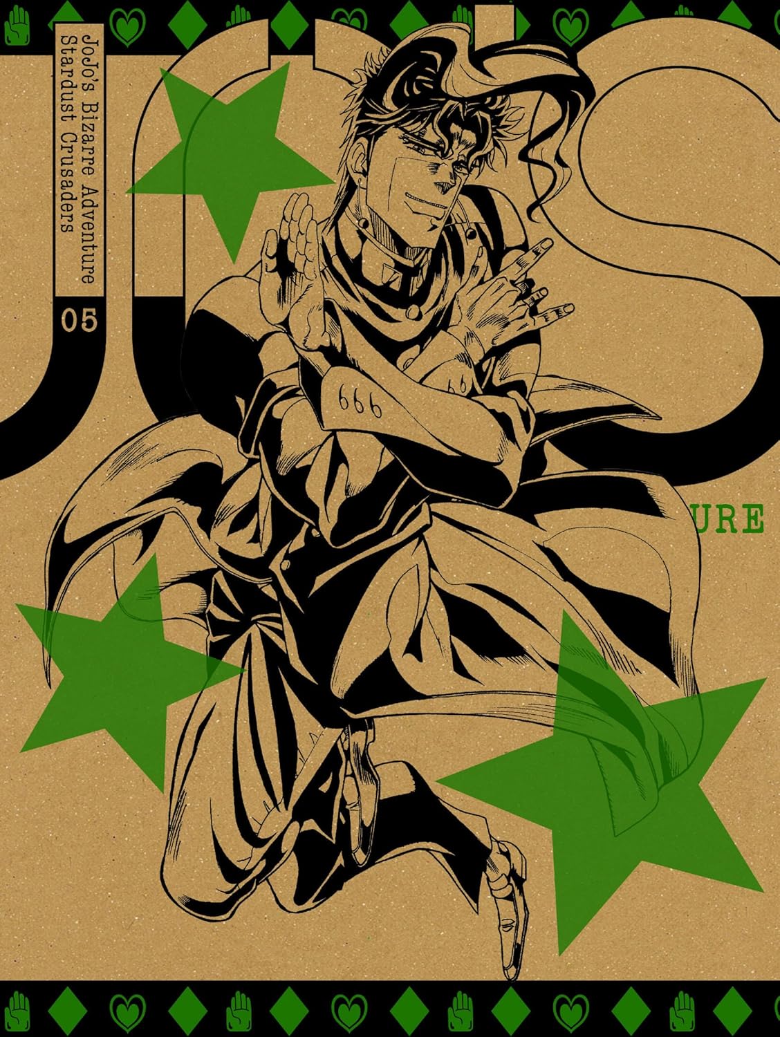 Amazon Amazon Co Jp限定 ジョジョの奇妙な冒険スターダストクルセイダース Vol 5 オリジナルデカ缶バッチ付 花京院ver 紙製スリムジャケット仕様 初回生産限定版 Dvd アニメ