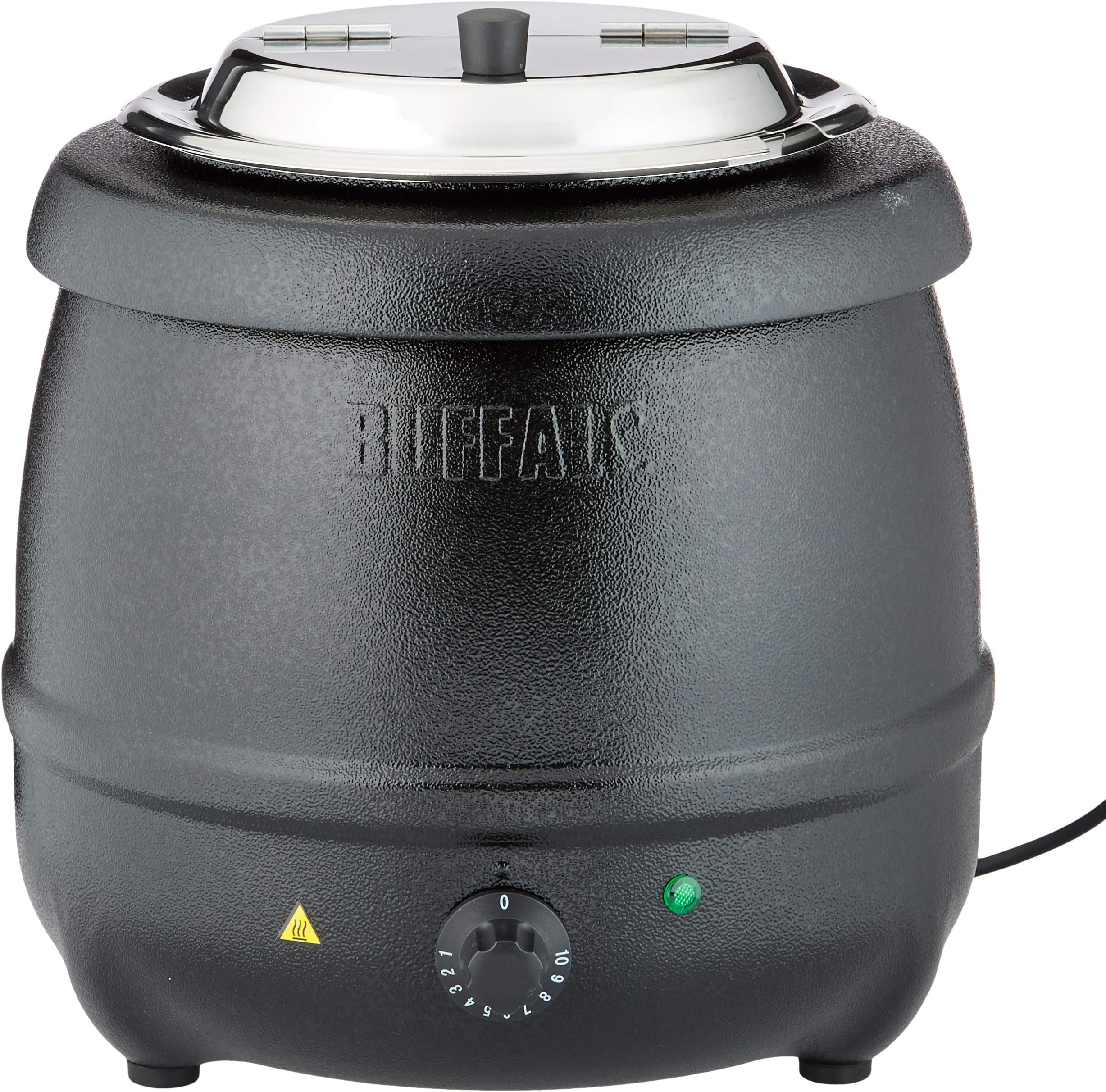 Buffalo Black Soup Kettle 10Ltr/360X345mm Stainless Steel Electric Jug