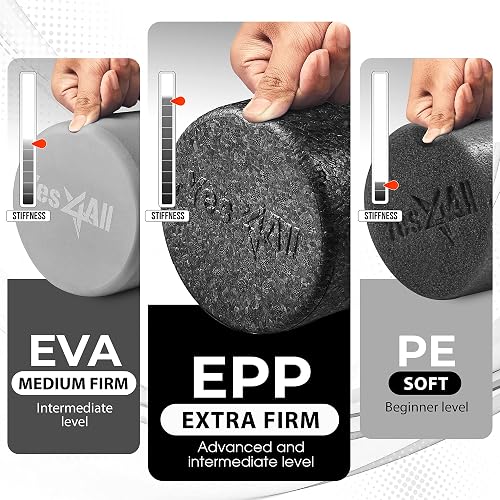 High-Density EPP Foam Rollers - Multiple Sizes For Yoga, Muscle Recovery & Stretching