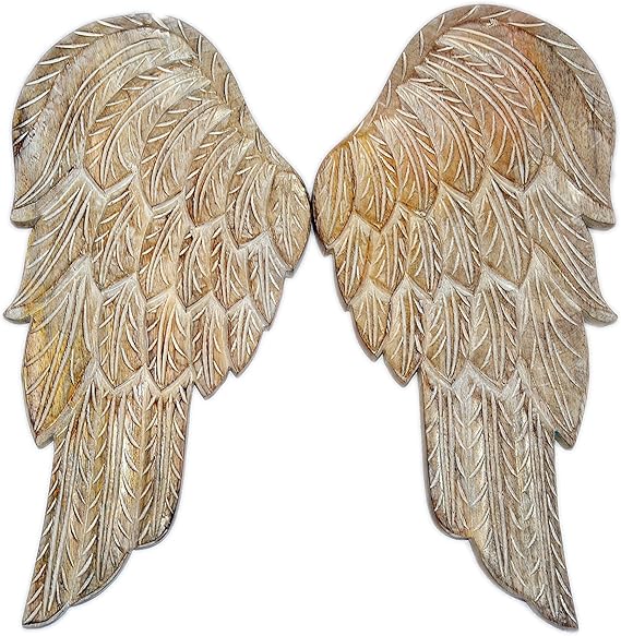 Javi Wooden Wings Wall Decor 18.5 Inch Large