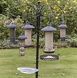 Gardman A01172 Black Steel Wild Bird Seed Feeder 250 g capacity 19 cm view 4