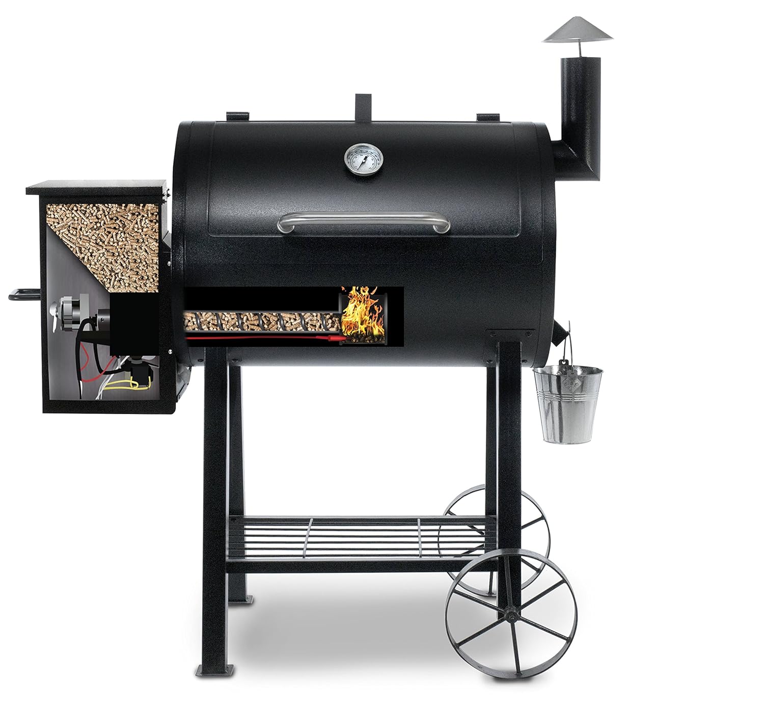 Amazon.com: Pit Boss Grills 71820FB PB820FB BBQ Pellet Smoker, 820 sq. in:  Garden & Outdoor