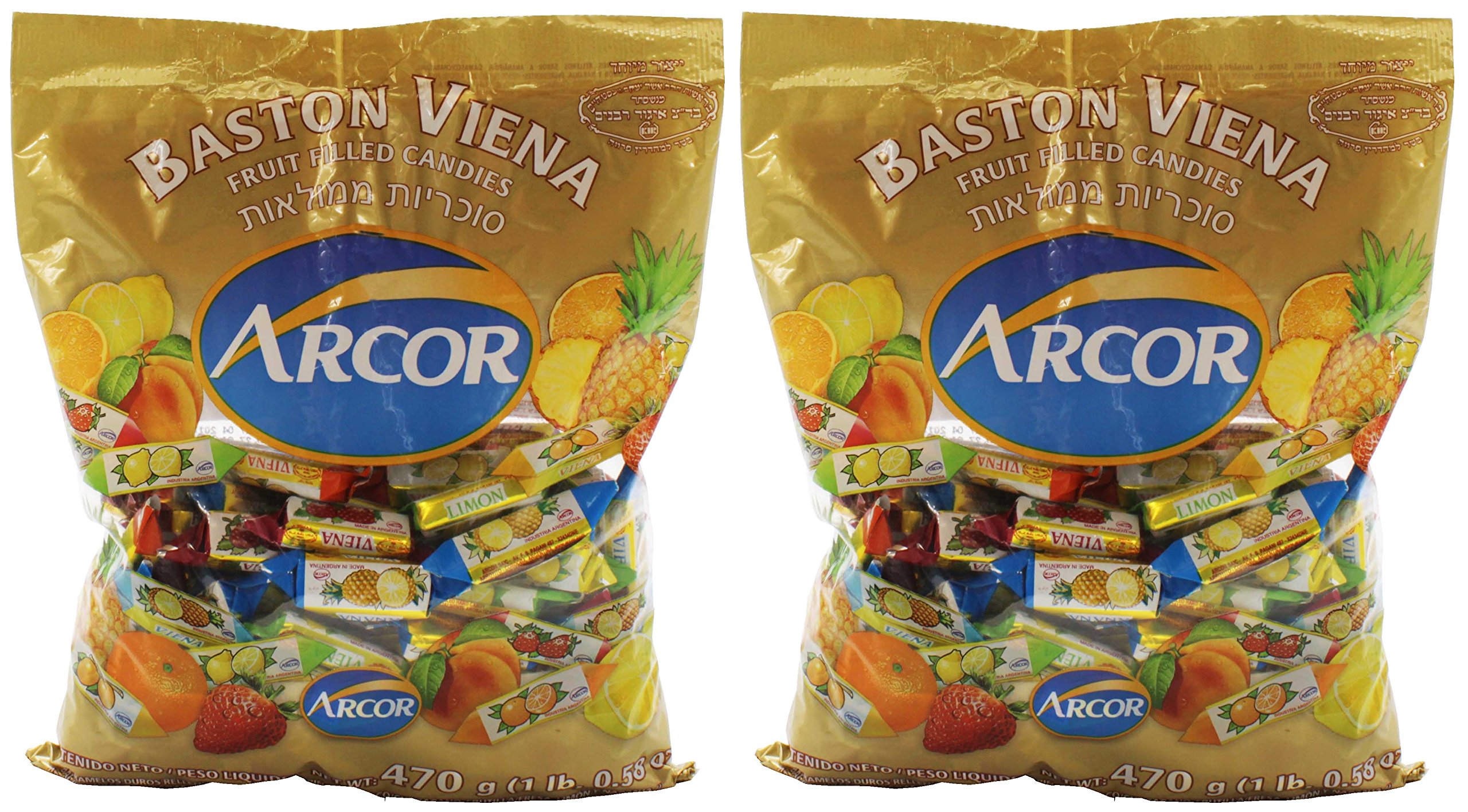 Arcor Assorted Fruit Flavored Kosher Candy with Chewy
