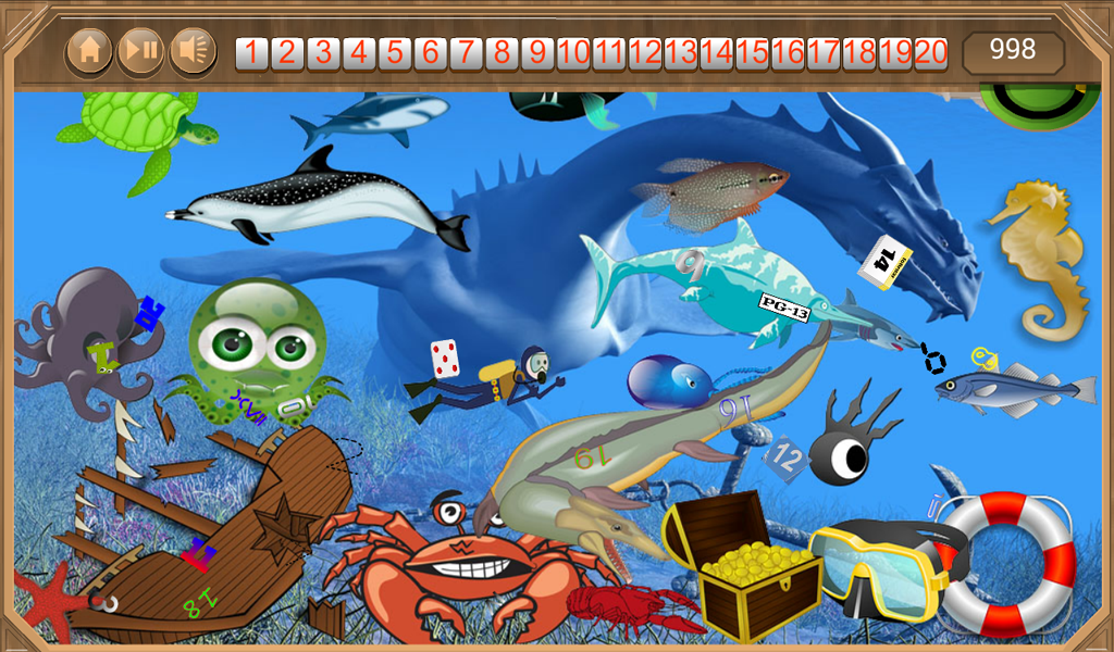 Amazon Com Underwater Hidden Numbers Appstore For Android