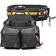 ToughBuilt - 3-piece Handyman Tool Belt Set - Heavy Duty, Durable - 2 Cliptech Pouches and padded Toolbelt - TB-CT-102-3P