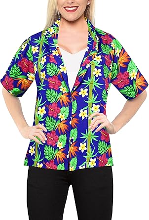 blusa hawaiana para mujer