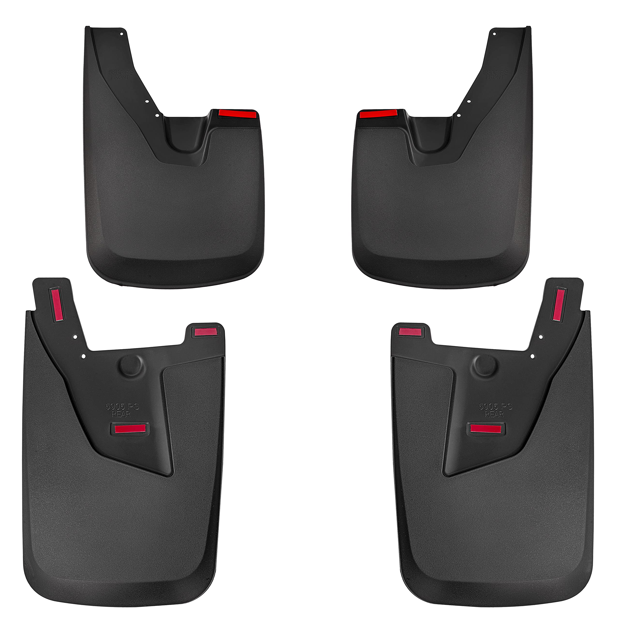 Photo 1 of Tecoom Custom Mud Flaps Splash Guards Fit for 2019-2023 Ram 2500/3500 Trucks with OEM Fender Flares(not Power Wagon), Black Front and Rear Mud Guard Set of 4