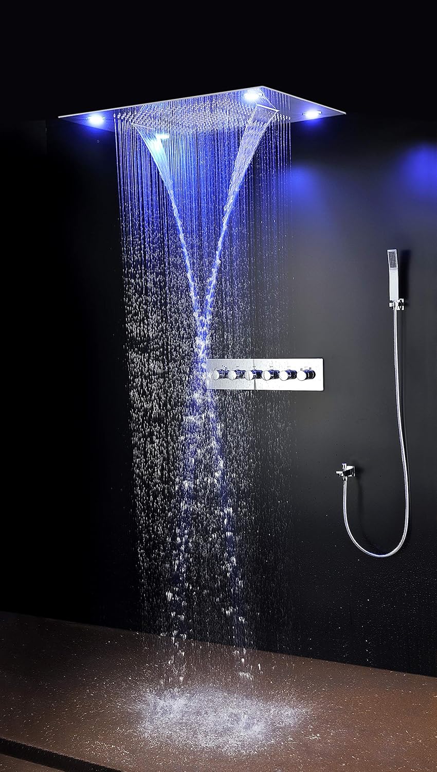 23" x 31" Luxurious LED Shower System with 4 Types & Remote Control eBay