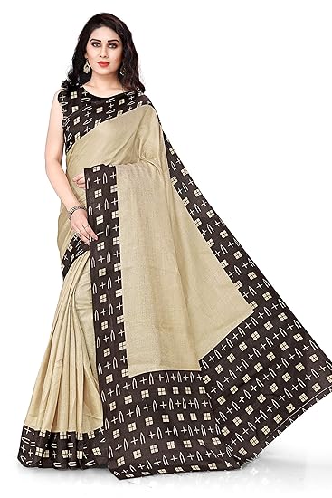Womens Khadi Silk Printed Saree