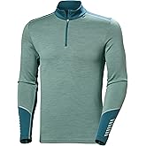 Helly-Hansen LIFA Merino Midweight Half-Zip Base Layer for Men - Performance Wicking Interior