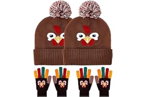Liitrsh Thanksgiving Turkey Costume with Hats and Gloves Thanksgiving Turkey Hat and Gloves for Runners Adults Kids