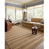 Loloi Chris Loves Julia Judy Collection JUD-06 Natural/Chocolate 7'-9" x 9'-9" Area Rug