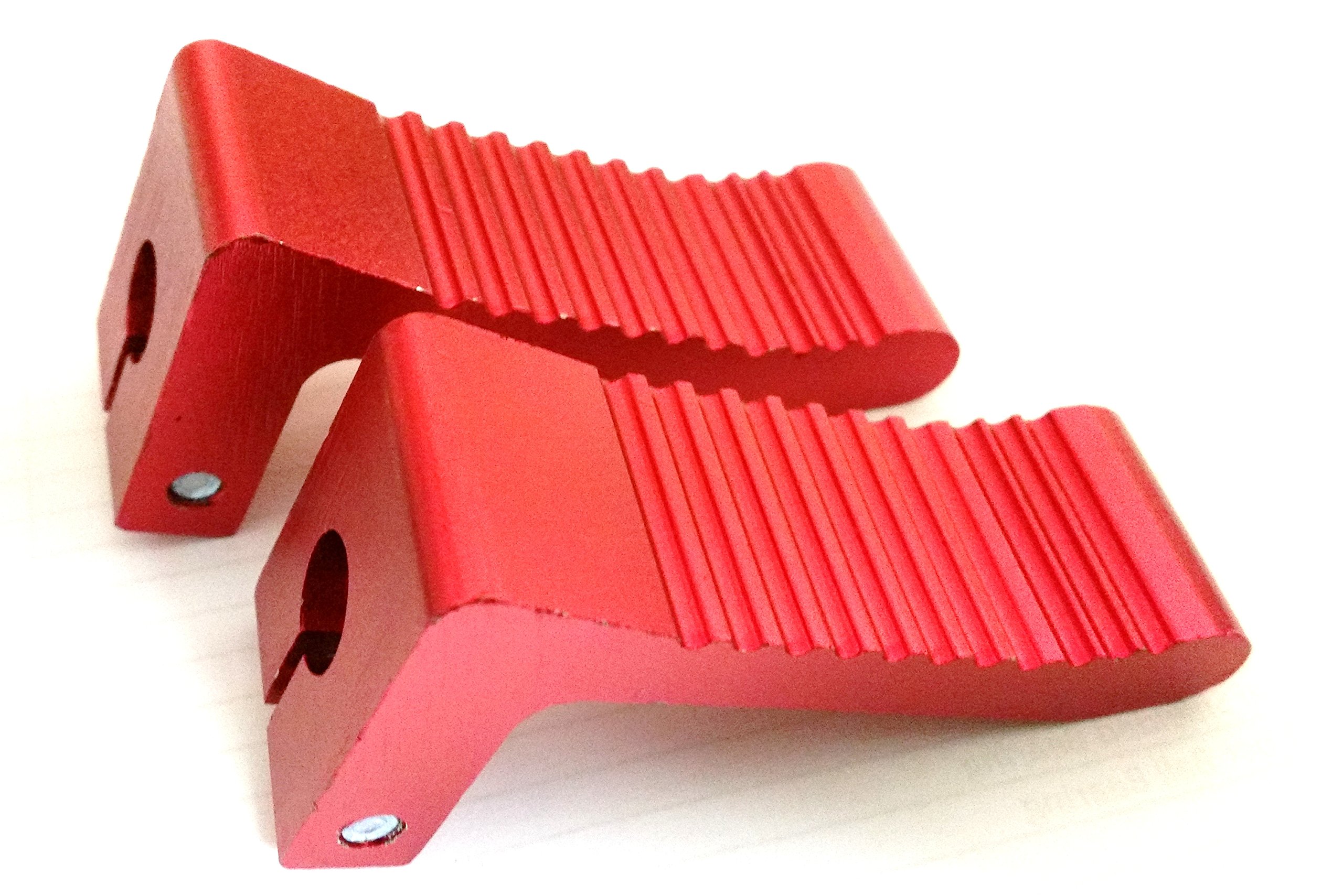 Orange Imports FP009 Non Slip Foot Pegs for 49Cc Mini Moto, Red