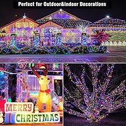 66ft Christmas Lights Outdoor Waterproof, 200 LED