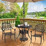 Yaheetech 14kg Patio Umbrella Stand Heavy Duty Garden Parasol Base Bronze view 8