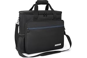 AKOZLIN Padded Mixer Gig Bag Protector DJ Controller Travel Shoulder Bag Case 16"X15"X5.5" Fit for RODECaster Pro II, TC Helicon GOXLR, MG10XU 10-Input Stereo