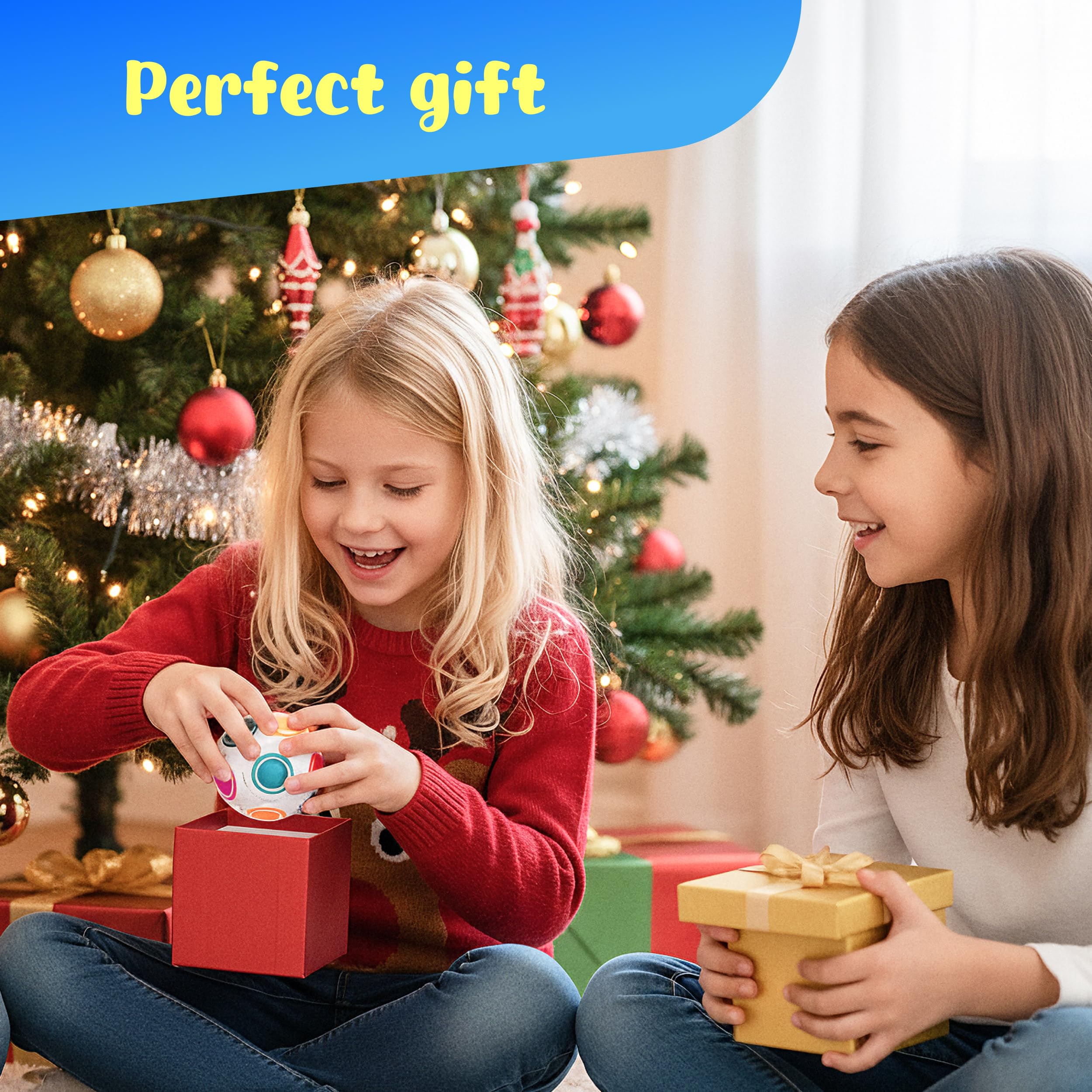 CUBIDI® Original Rainbow Puzzle Ball I Brain Teasers for Kids Ages 6-10 I for Boys and Girls 6+ Years I Travel Toy for Children | Fidget Ball Magic Ball