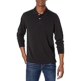 Amazon Essentials Men's Regular-fit Long-Sleeve Pique Polo