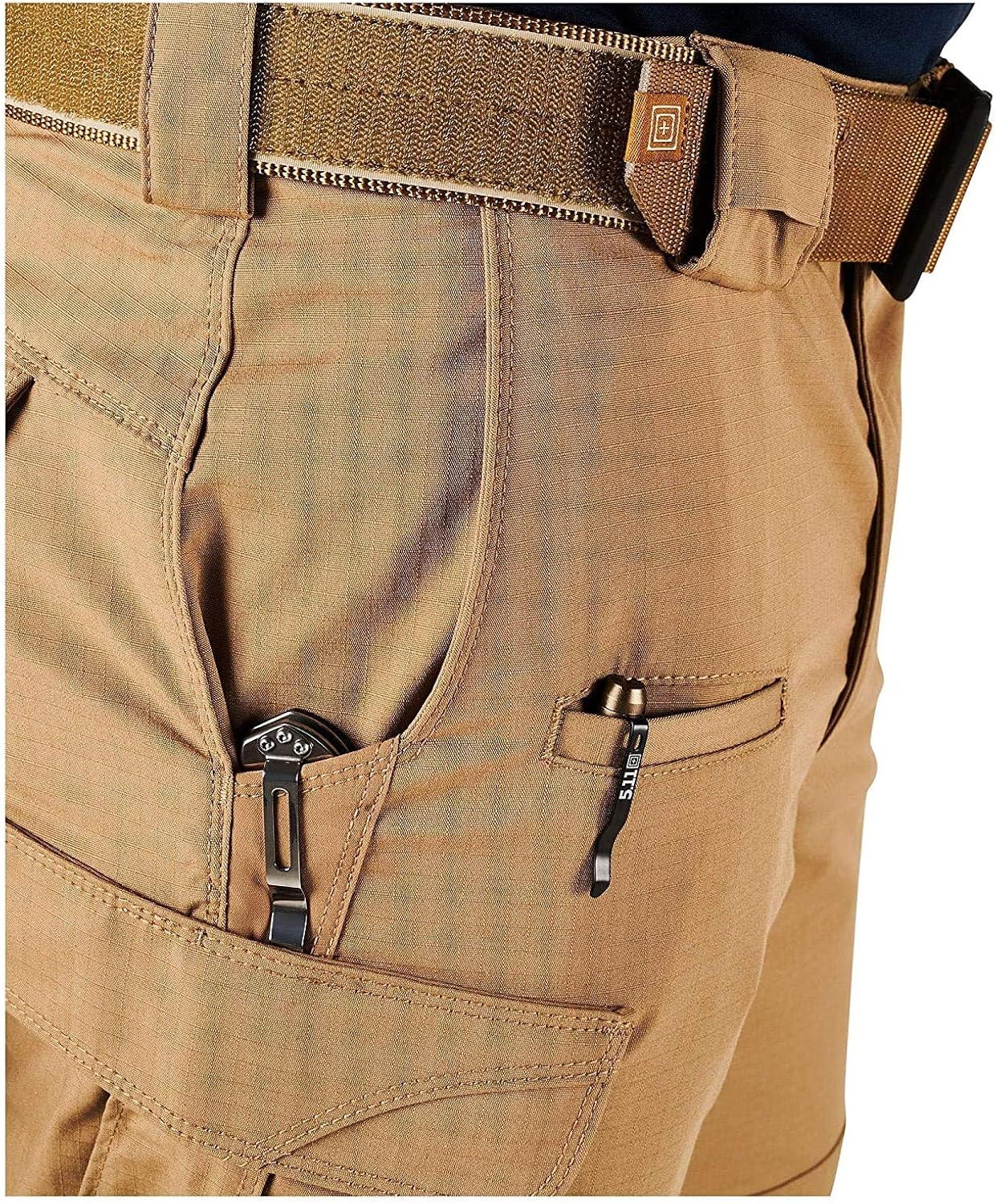 5.11 Tactical Men's Stryke Pants w/Flex-Tac Mechanical Stretch, Style 74369, Khaki, 34x30: Clothing