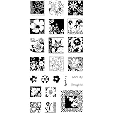 Inkadinkado Clear Stamps 4X8 Sheet-MOD Flower Flourish