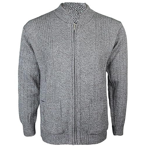 Mens Knitted Cardigan Classic Style Cardigans V Neck Button Jumper Plain Coloured Amazon.co.uk