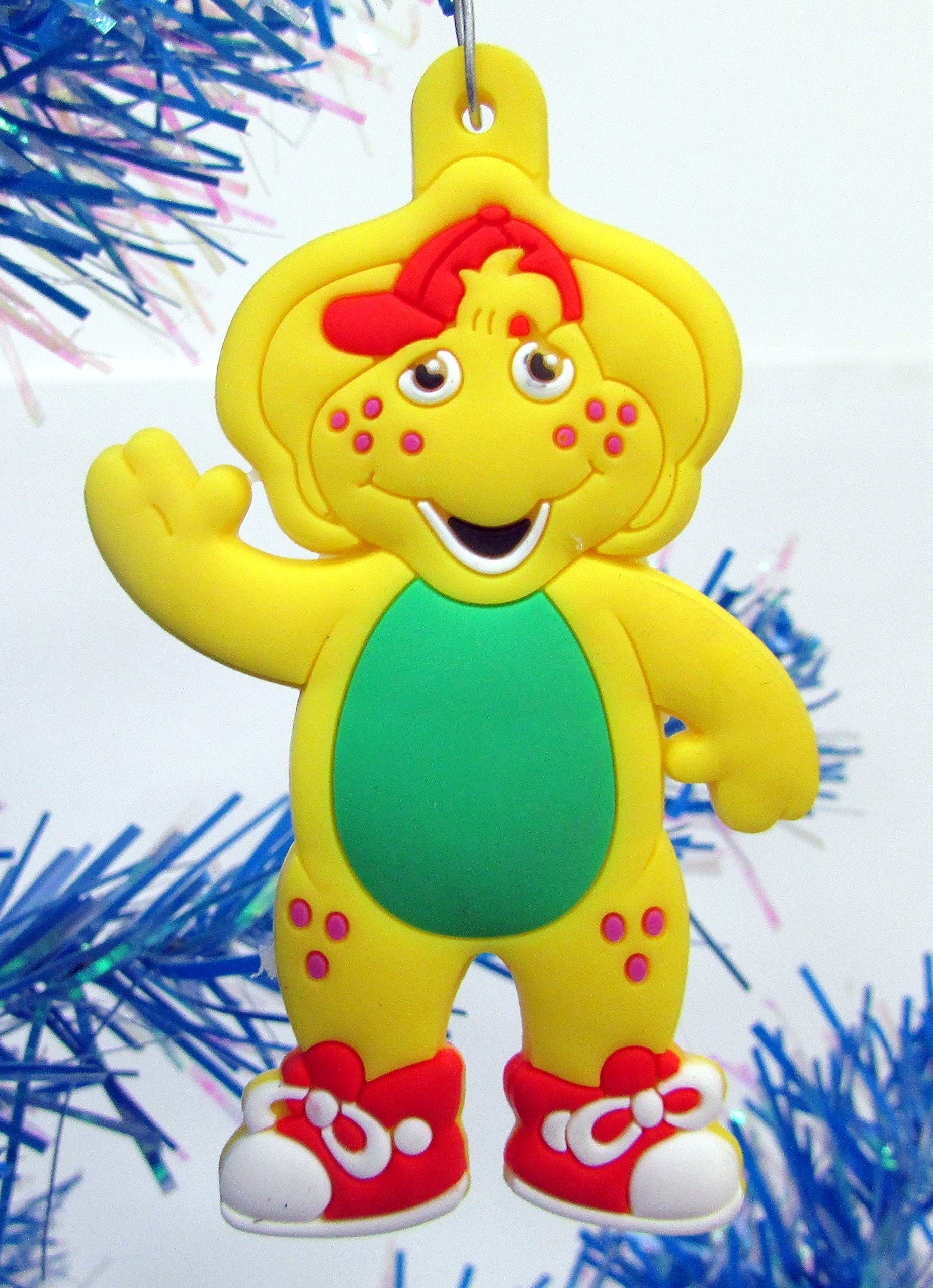 Barney Christmas Ornaments Featuring 4 Barney Ornaments with Barney, Bj