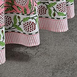 Ridhi Strawberry Pink 100% Cotton Round 110