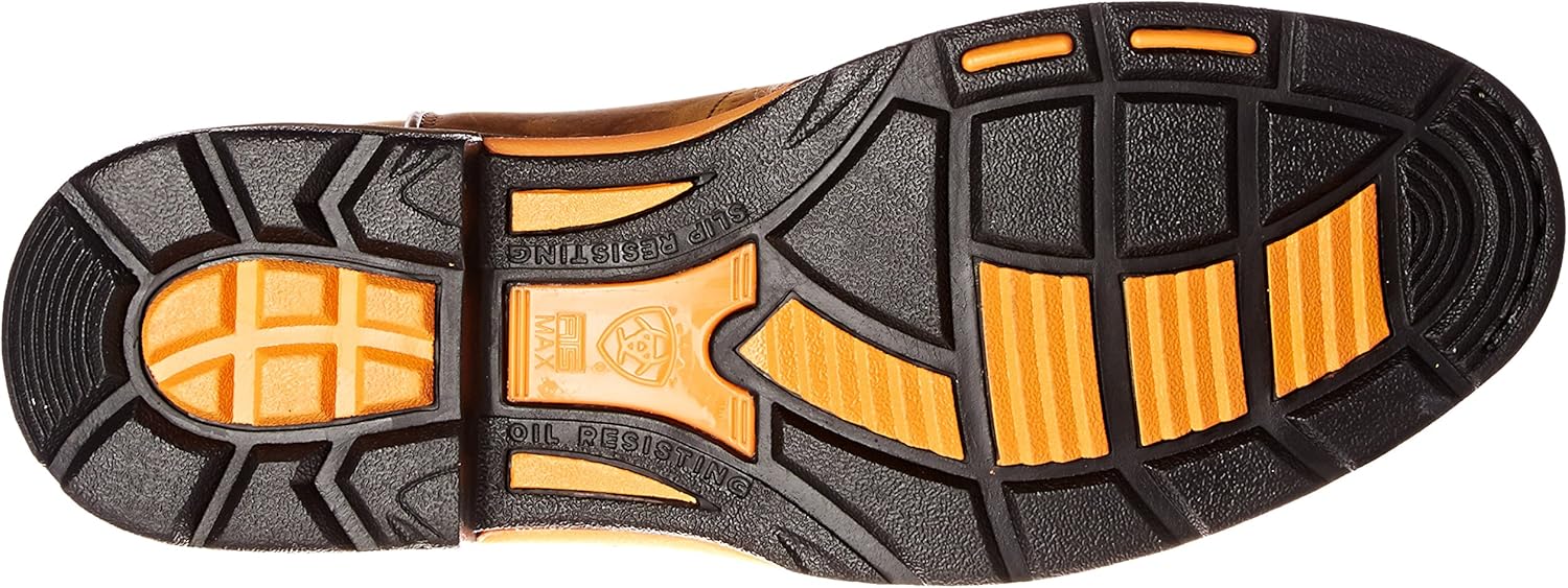 | Ariat Workhog Pull-on Work Boot – Men’s Leather, Round Toe, Western Work Boot | Industrial & Construction Boots
