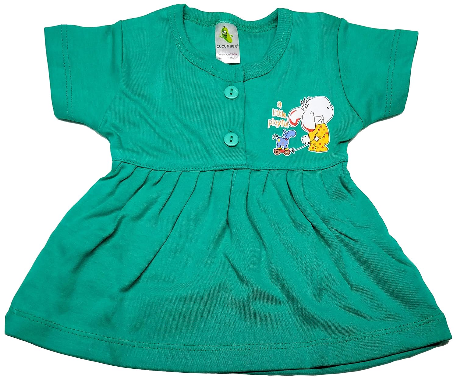 cucumber frocks for baby girl