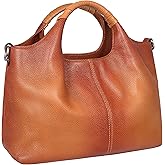 Iswee Genuine Leather Top Handle Purse Satchel Bag Designer Shoulder Bag Tote Ladies Crossbody Bag for Women