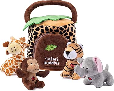 safari plush animals