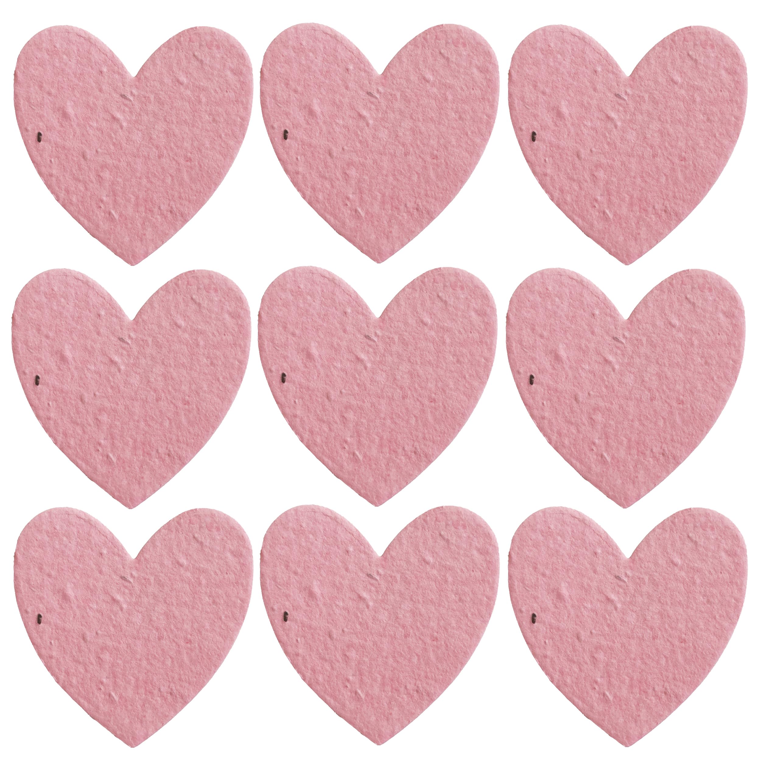 Revive a Bee Plantable Seed Paper Hearts (Pack of 50), Pink Wildflower Seeded Paper Rewilding Aid for Weddings, Parties, Funerals