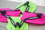 MARU Hand Paddles Lime – Adjustable Straps & Dual Hold Positions for Swim view 6