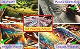 EXERZ 30x40cm Canvas Panels Black 3mm 280gsm Triple Primed 6pk view 6
