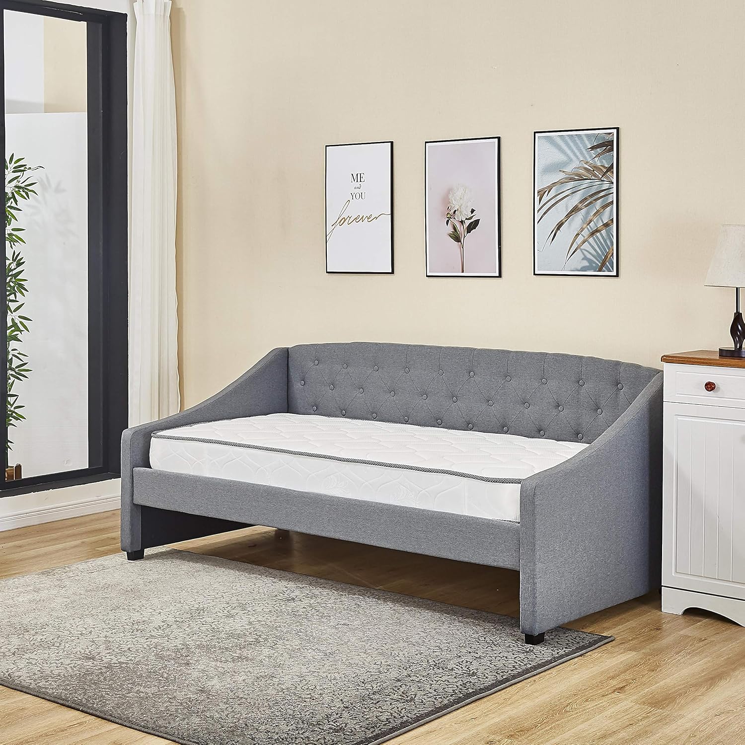 Kosy Koala Fabric Daybed Grey Colour With Underbed Trundle Living