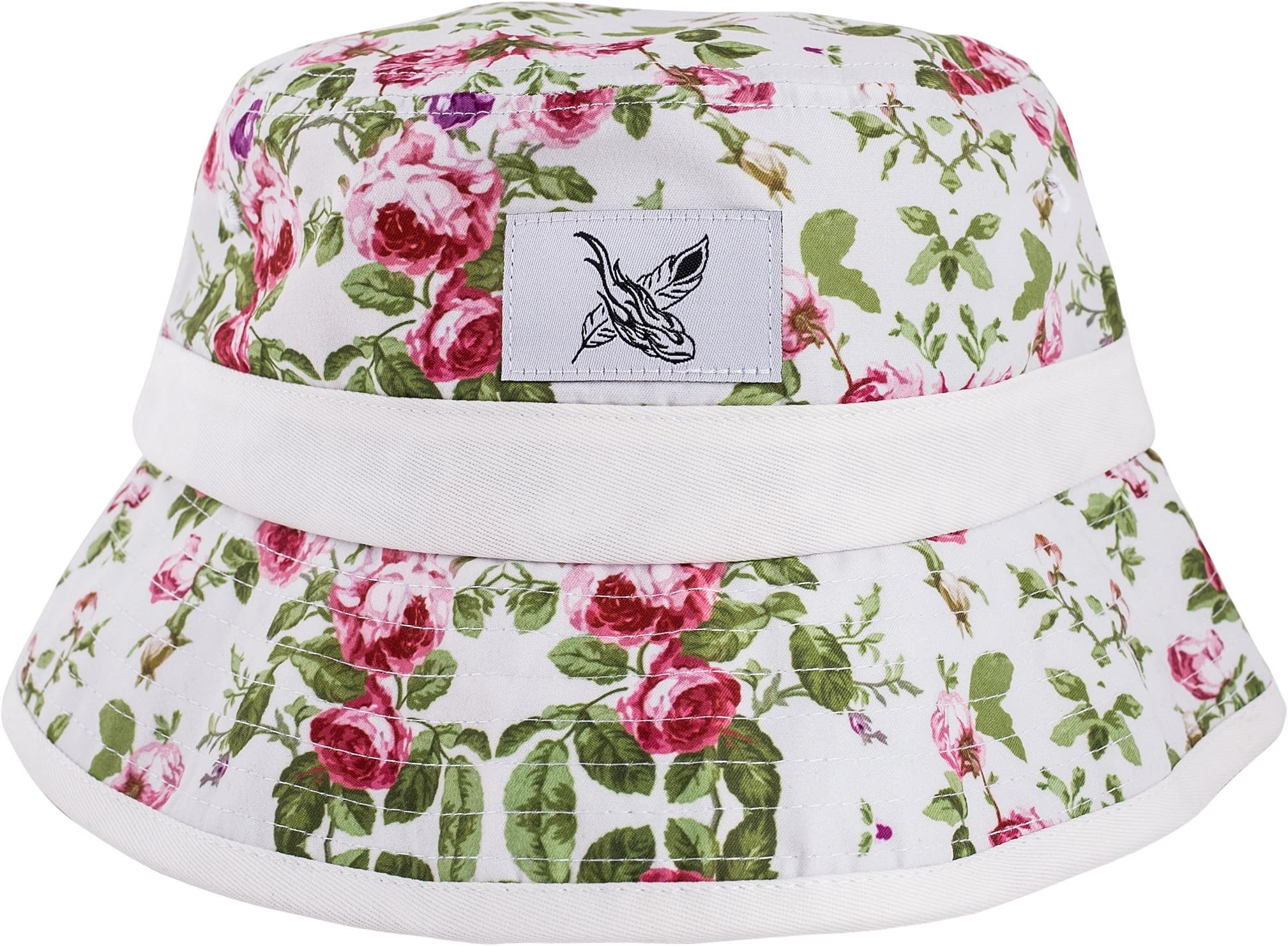 Blackskies Blossom Bucket Hat | Unisex Sun Hat Cherry Blossom Fisherman Boonie Bob White Floral