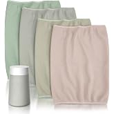 Leemone Pre-Filter Replacement for BLUEAIR 411i Max &amp; 411a Max, 4 Pack | Washable &amp; Reusable Fabric; Dust, Pollen &amp; Pet Hair Pre-Filtration; Main Filter Protection; Grey, Beige, Green &amp; Pink