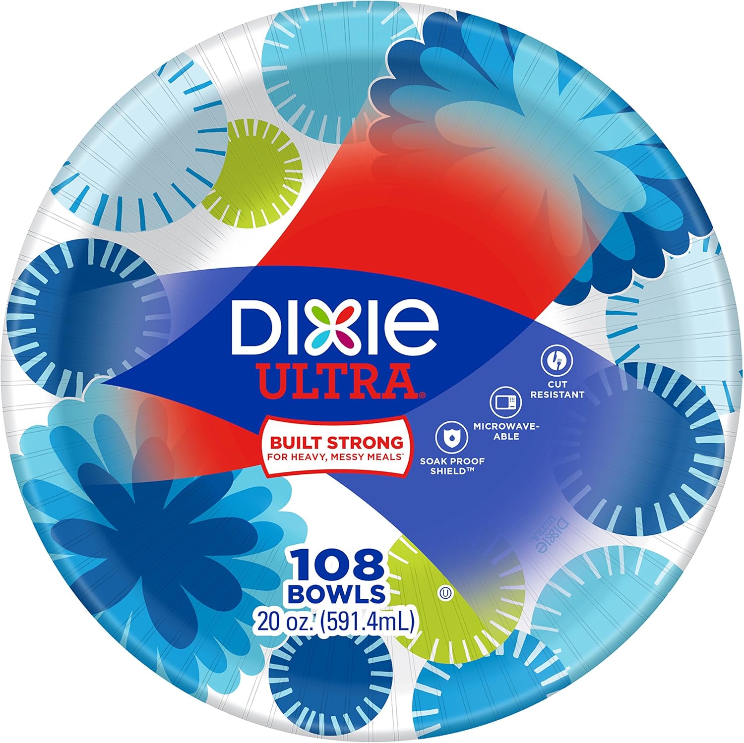 Dixie Ultra Paper Bowls, 20 oz, 108 Count