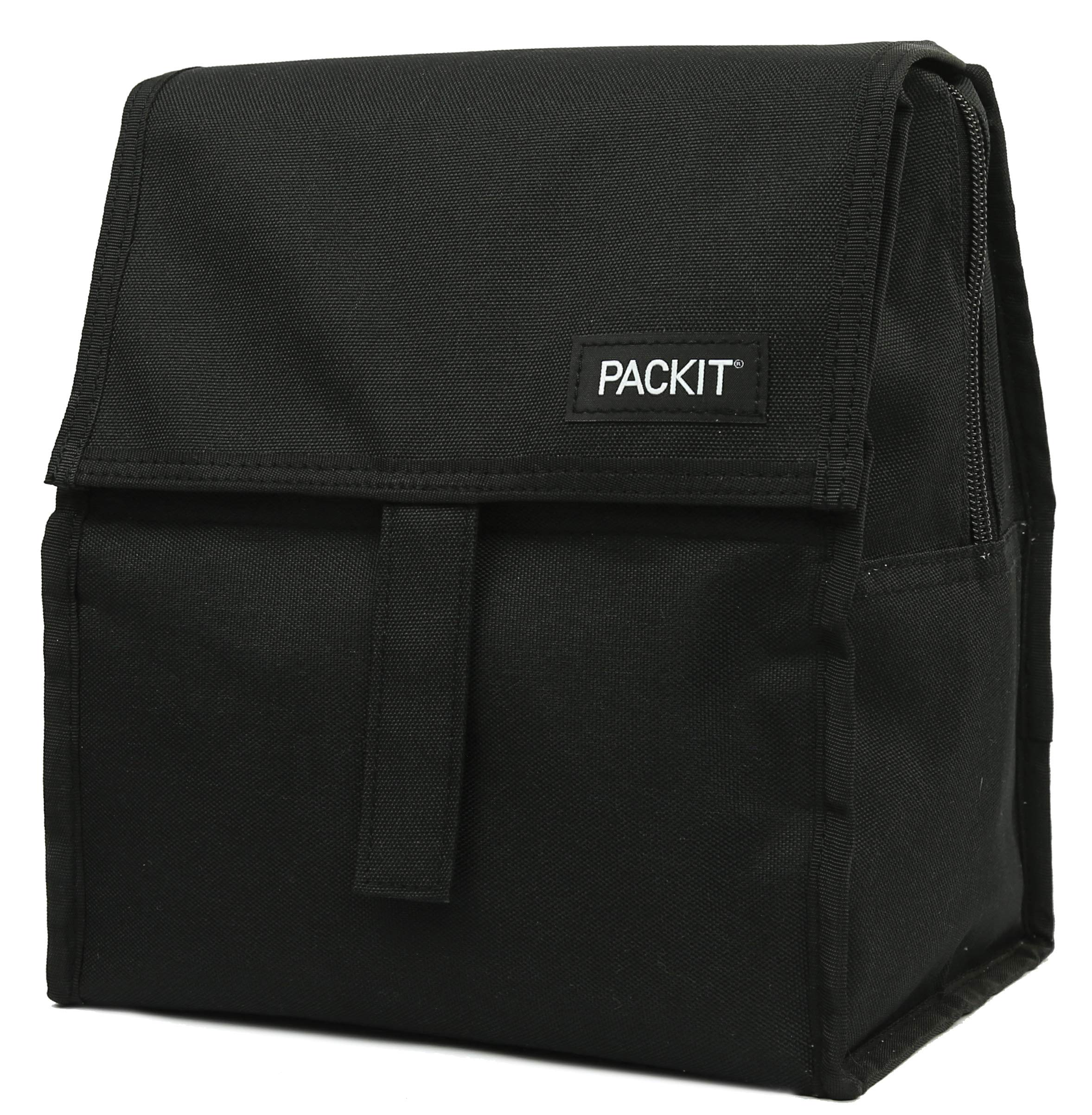 PackIt Freezable Lunch Bag with Zip Closure, Black Buy Online in UAE