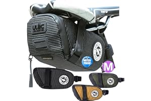 ULAC NEO PORTER RADTAIL Bike Saddle Bag- Water Resistant Bicycle Under Seat Pouch for Cycling Accessories Storage (Noir, 1.0L)