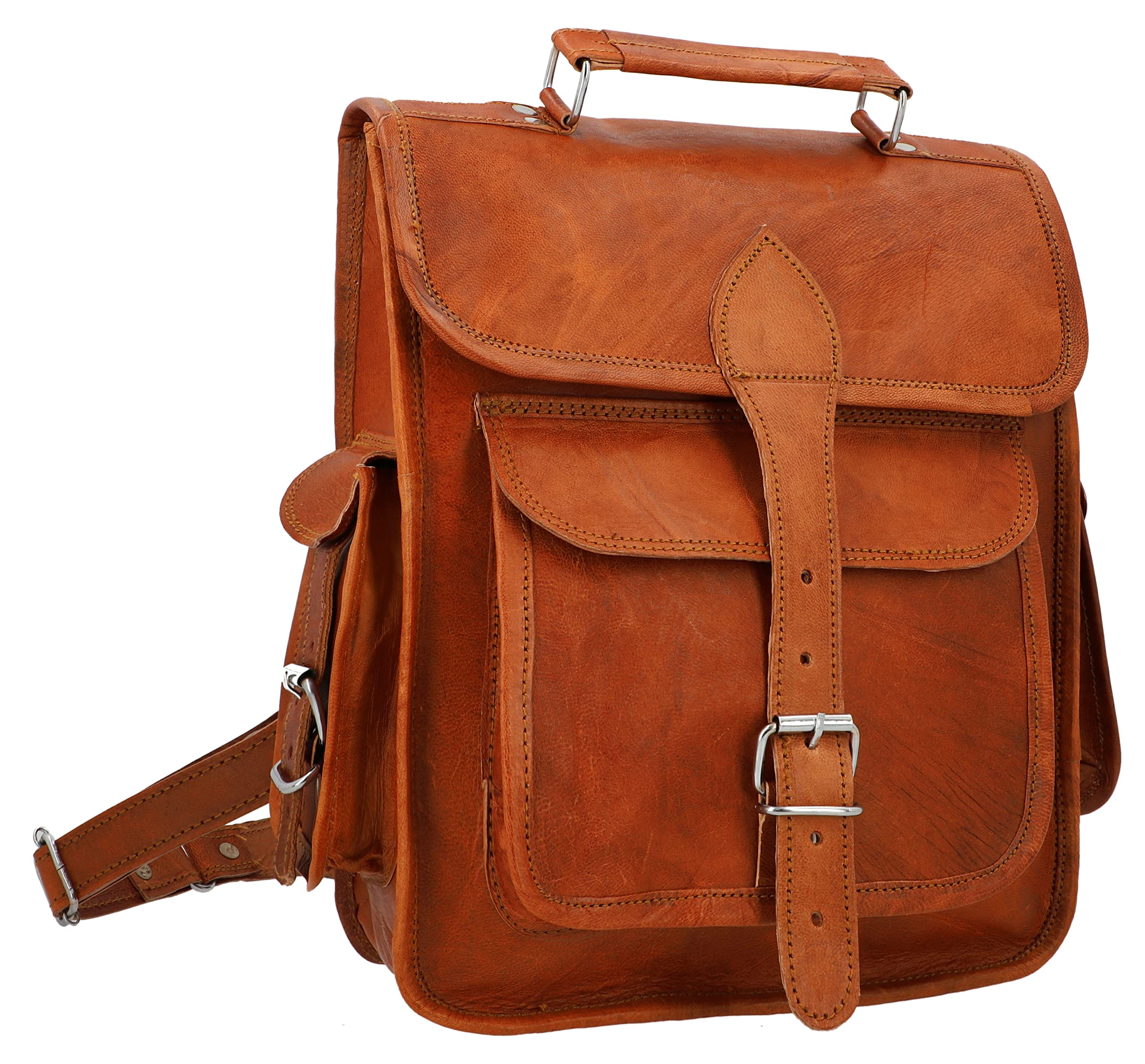 Gusti shoulder bag leather - Eleanor With Fat film and rusty Rivets