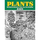 Plants: 2400 Copyright-Free Illustrations of Flowers, Trees, Fruits and Vegetables