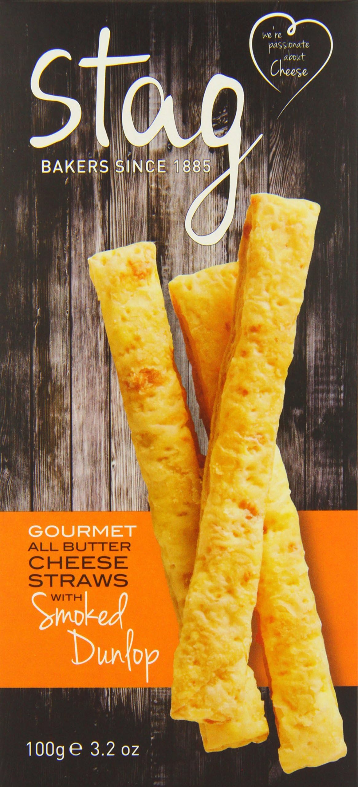 Stag Bakeries Cheese Straws with Smoked Dunlop 100g