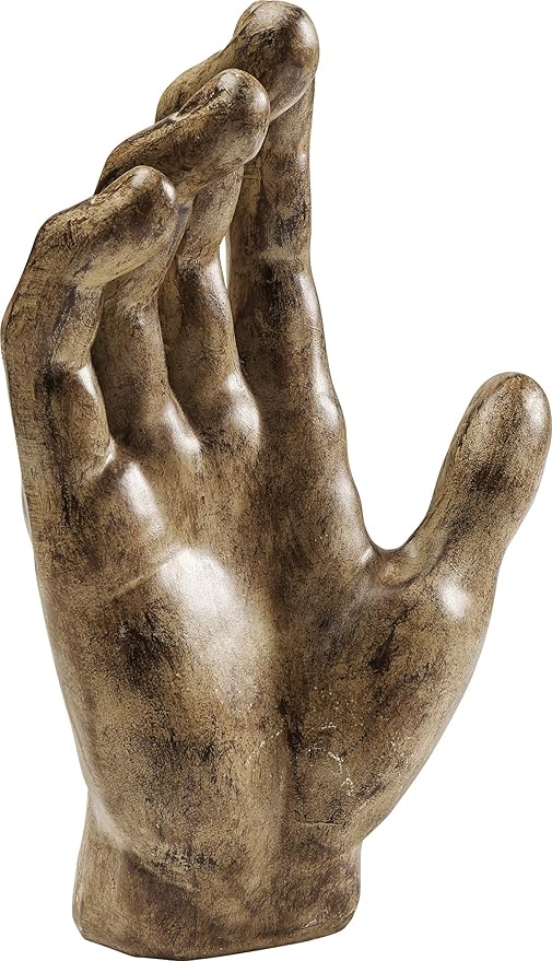 Amazon De Kare Design Deko Objekt Mano Holz Dekoobjekt Dekofigur Braun Dekoration In Form Einer