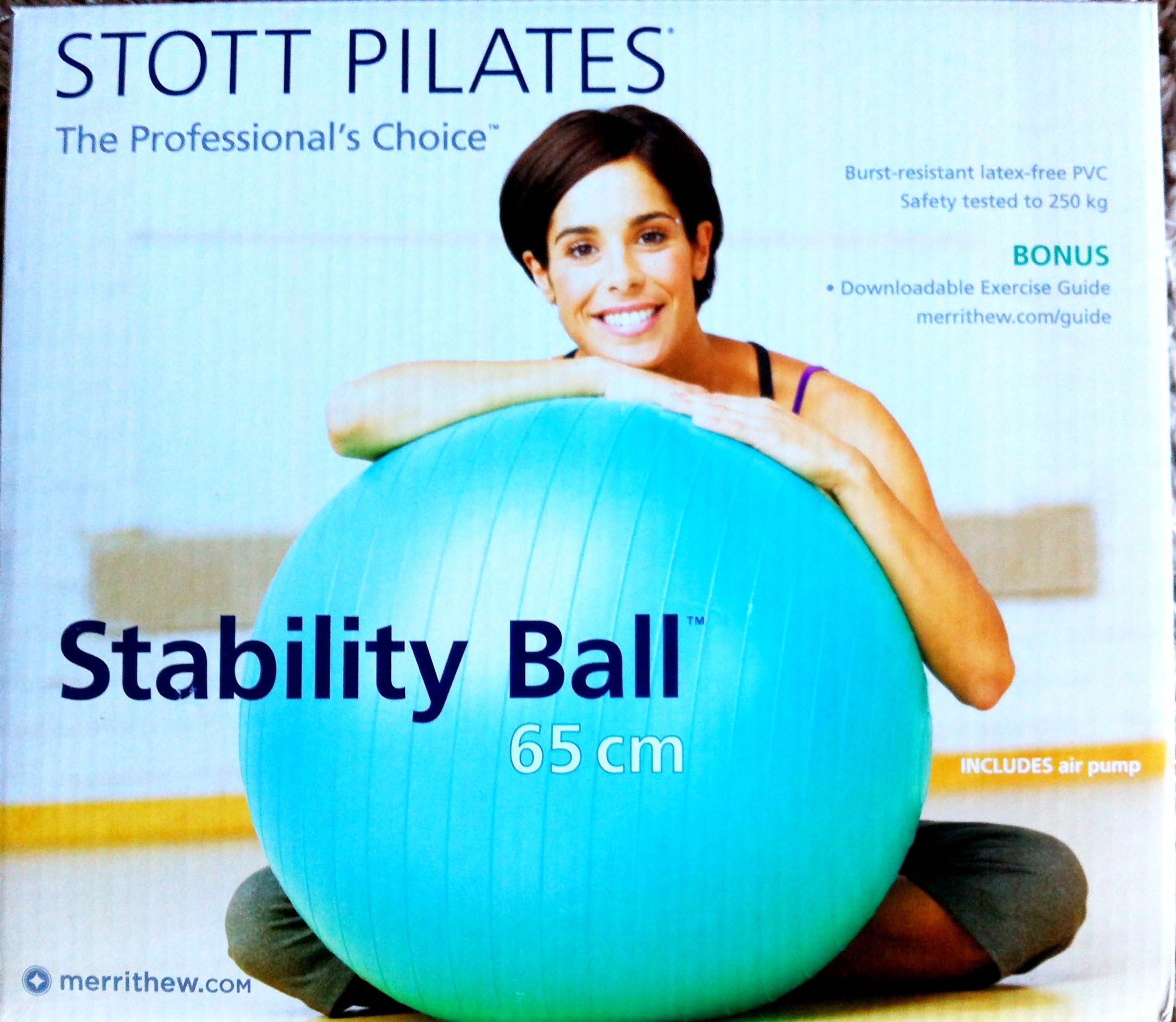 Stott Pilates Stability Ball with Air Pump (65 cm green)