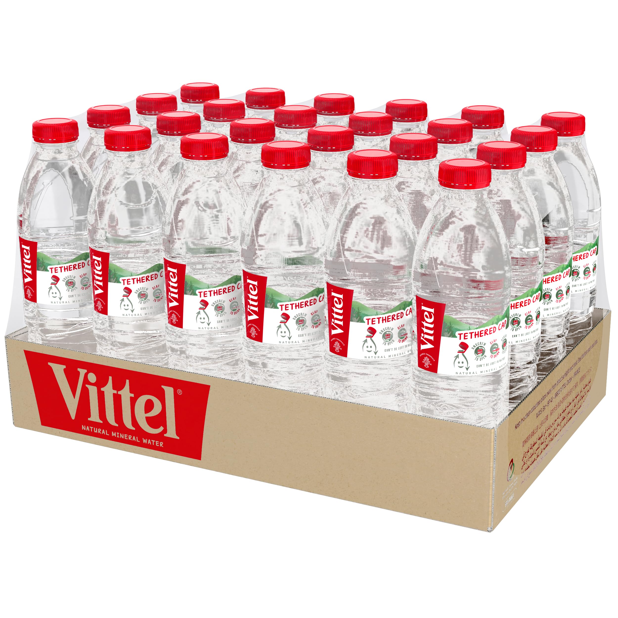 Vittel(ヴィッテル) 硬水 ナチュラルミネラルウォーター ペットボトル 500ml × 24本 (フランス ヴォージュ山脈 カルシウム マグネシウム)[正規輸入品]商品画像