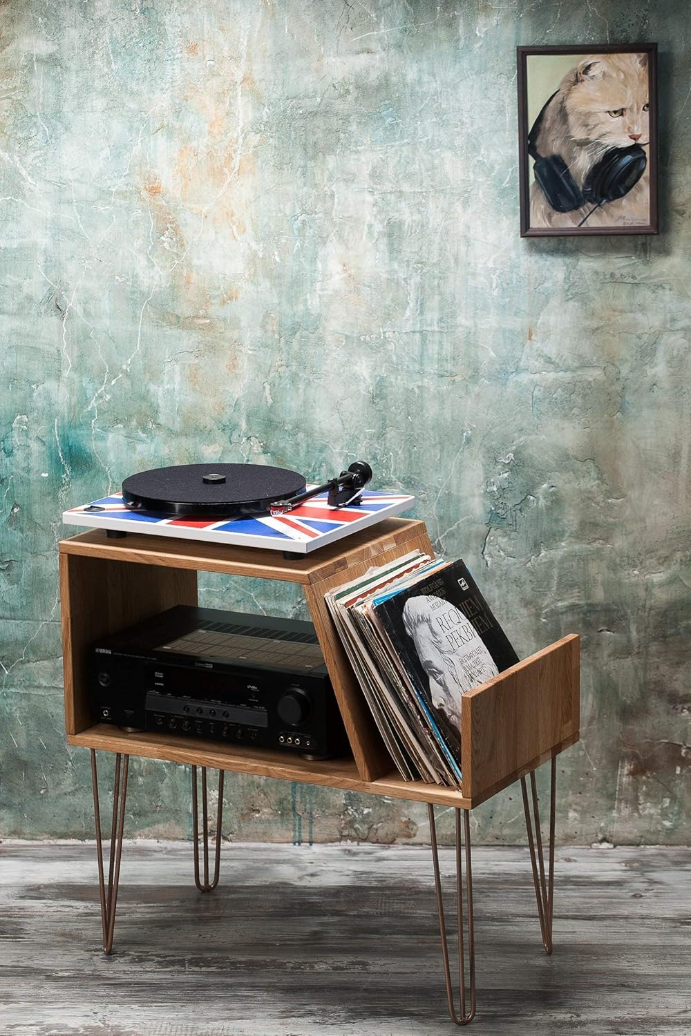 Amazon Com Vinyl Record Storage Record Player Cabinet Media